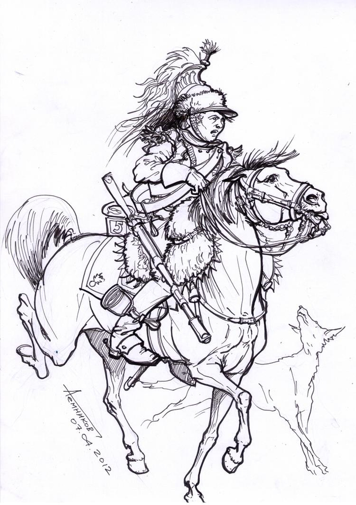 Рекрут кирасирского полка.