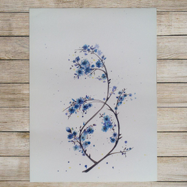 Нежный синий 