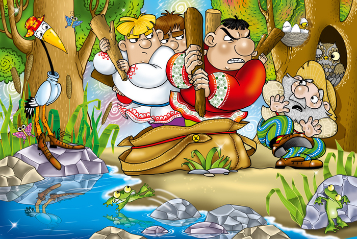  Скатерть, баранчик и сума