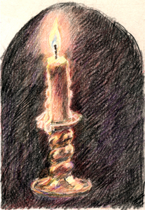 Рисунок свечи