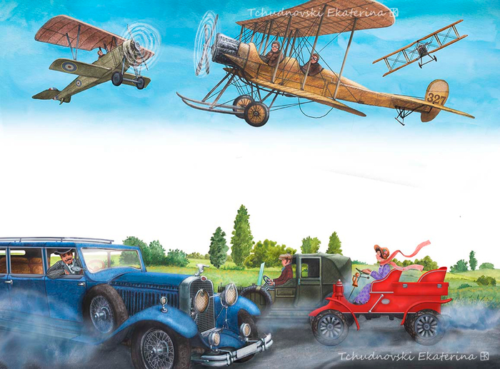 От ковра самолета до реактивного двигателя.