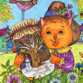 Милая кошка