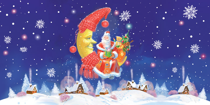 Дед Мороз на месяце