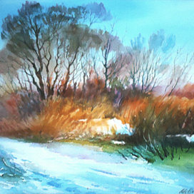 ,,Рыжая зима на р.Десне,,