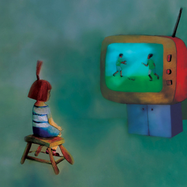 иллюстрация к сказке "Девочка с длинными руками"