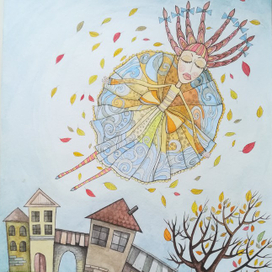 Танцевала осень вальс-бостон...