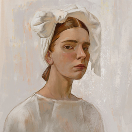 Портрет "Девушка с драпировкой"