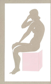 коллаж, обнаженная натура