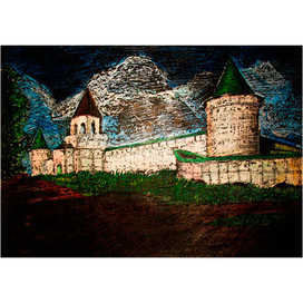 Пейзаж с крепостью