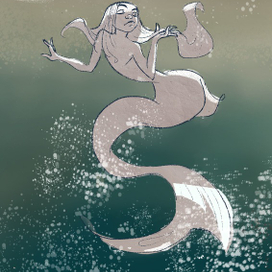 русалочка ( быстрая иллюстрация)