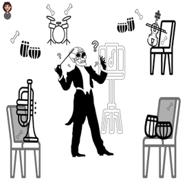 Скелет дирижёр