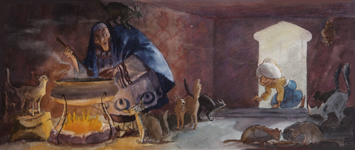 Маленький Мук пришел на обед