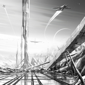 Space sketches # 2 Arrival