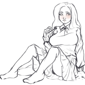 скетч персонажа 