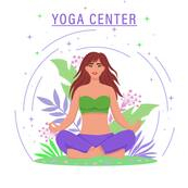 Poster for yoga center.