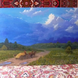 Дорога в степи.