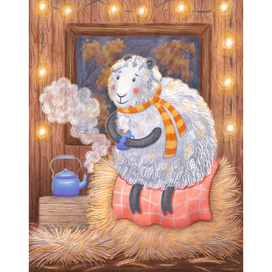 Барашек пьёт чай 