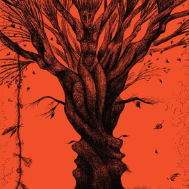 Обложка современной мистики, готики.