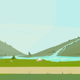 Концепт окружения для мобильной игры