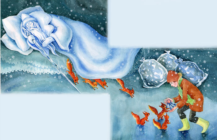 Иллюстр. к сказке "Два брата" Шварц