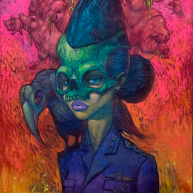 девушка в форме