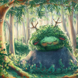 Cute Forest Spirit | Whimsical Children’s Book Illustration