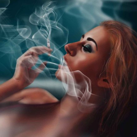 В сигаретном дыму