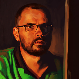 Автопортрет в зеленом