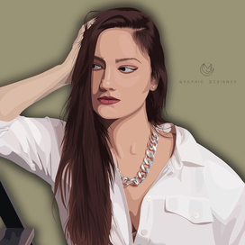 Векторный портрет по фото 