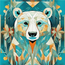 Орнамент "Белый медведь"