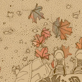 под ногами осень