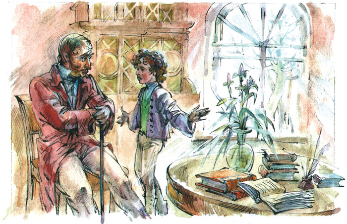 Саша и Василий Львович Пушкины