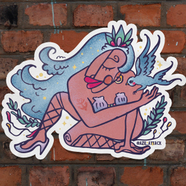 стикер для пляжа