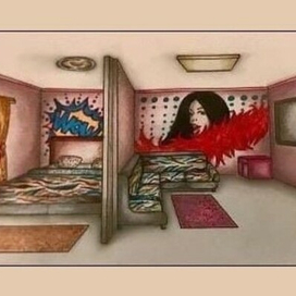 Проект комнаты в стиле "Pin-Up"(Pin-up style room design)