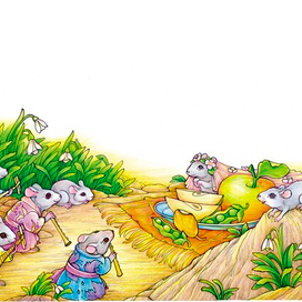 В мышиной норке.