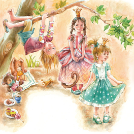 Все девчонки обезьяны. Иллюстрация к стихотворению.