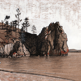 Скалистый берег, о.Ольхон