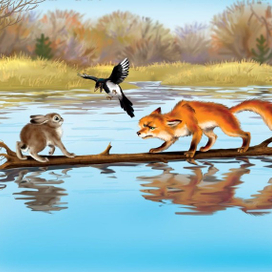 Двое на одном бревне ("Лесные сказки") "Белфакс"