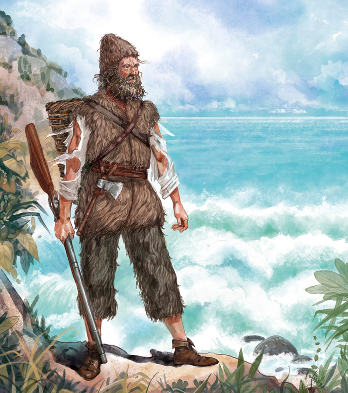 "Робинзон Крузо", Д.Дефо.