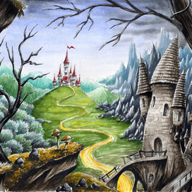 сказочный фон для театра