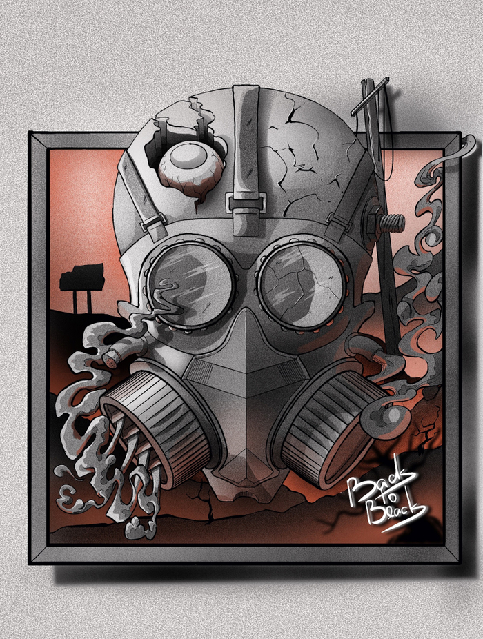 Противогаз Постапокалипсис Картина