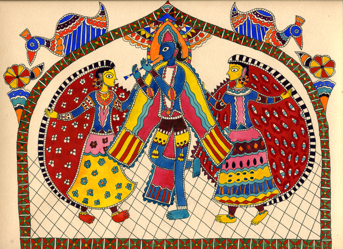 ручная графика для индийской книги