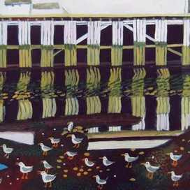 Из серии Norsk album. 2016. 30х60, холст, темпера.