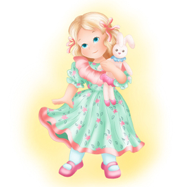 Девочка с зайкой