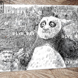 Графика. Черно белая иллюстрация_фан-арт