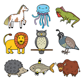 Раскраска с животными