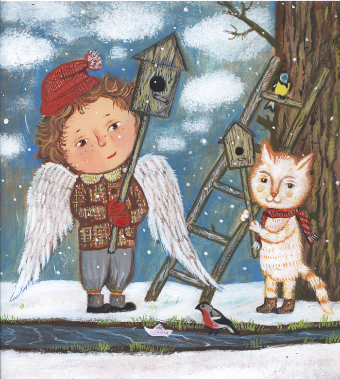 март . скворечники.