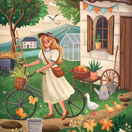 Прогулка в саду