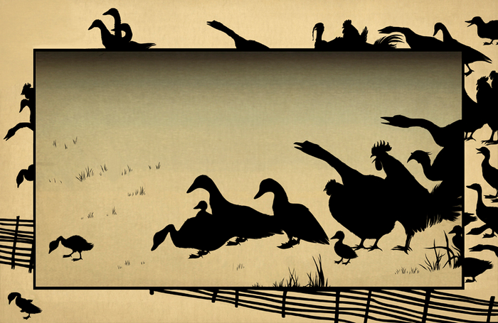 иллюстрация к сказке Х.К.Андерсена "Гадкий утенок"