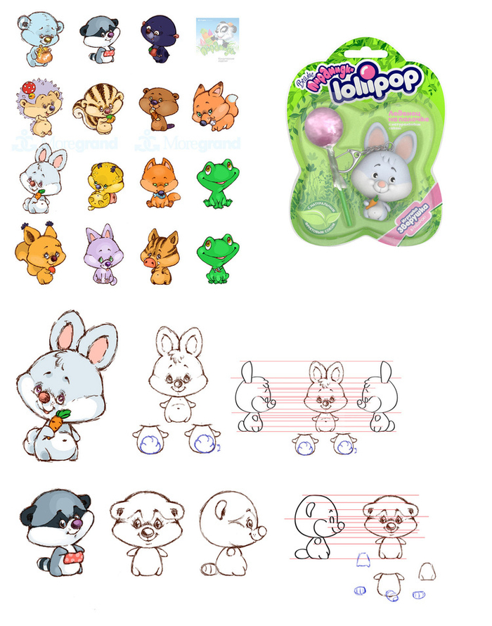 разработка персонажей для Moregrand